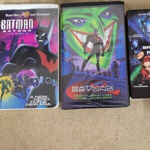 2 Batman Cartoons, Batman and Beyond, and One Batman Movie All VHS